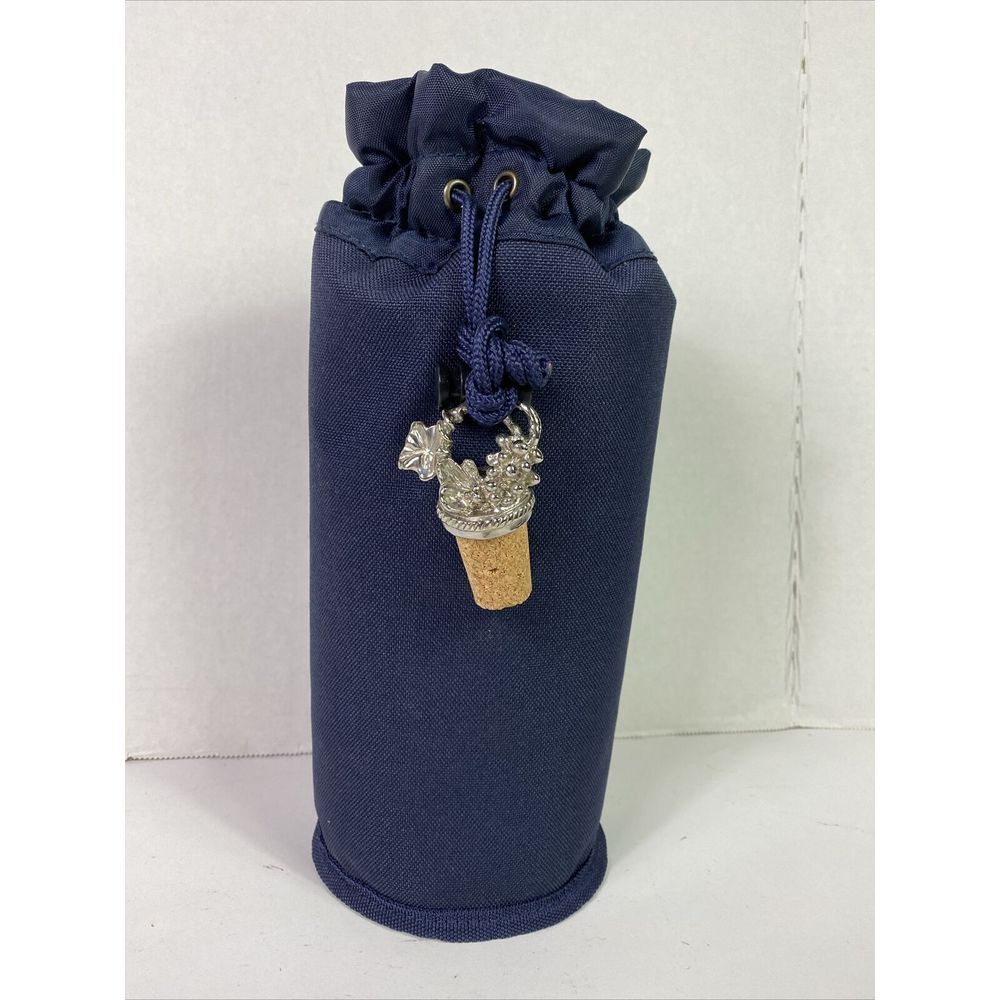 Picnic‎ At Ascot Herman Miller Wine Cooler Holder w/wine stopper Blue